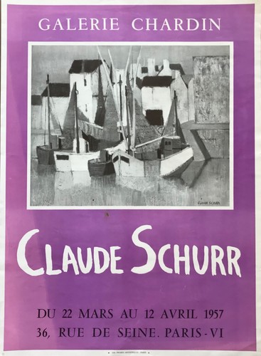 Claude schurr affiche litho - schurr,