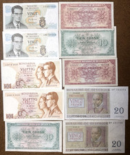 Belgium Banknote Lot 10 Pieces