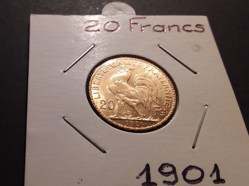 Francs coq 1901 - ., or
