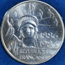 Monnaie, France, Liberté, 100 Francs, 1986, Monnaie de Paris, BU, FDC, Argent