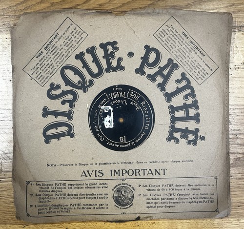 Disques pathe centre - disques,