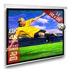 1:1 SlenderLine Écran projection motorisé 160 x 160 (154 x 154)cm HDTV 3D 4K 86"