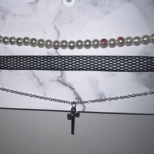 Target Choker Necklace Faux
