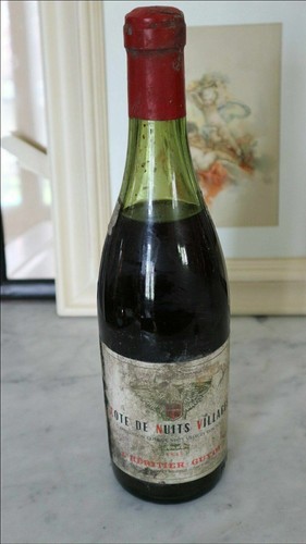 Ancienne bouteille vin rouge - bouteille,
