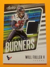 2020 Absolute BURNERS Will Fuller V Jersey Patch Relic #8 Texans