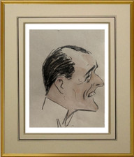 GEORGES GOURSAT dit SEM (1863-1934) DESSIN ORIGINAL MONSIEUR HOSBON 1920  (645)