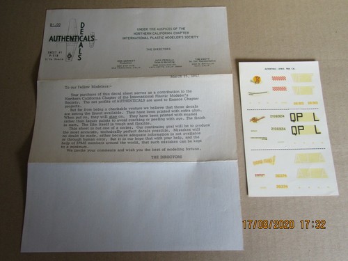 Authenticals decals 51b - decals, p-51b