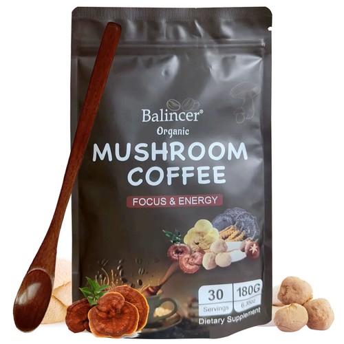 Café aux champignons bio avec