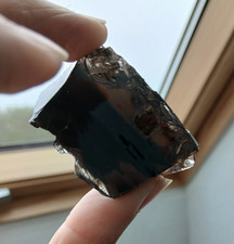 Obsidienne fumée translucide