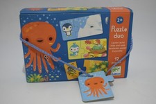 Puzzle Duo Edition Djeco jeu jouet cache cache animaux 12 puzzles