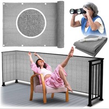 Brise-vue gris anti-UV pour