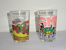 Lot de 2 Verres à moutarde vintage Amora - Les fous du volant + Walygator