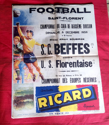 Ancienne authentique affiche - ancienne,