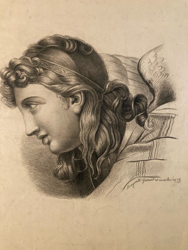Beau dessin 1859 crayon - beau,