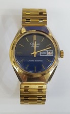 Vintage Electra Classic Watch Transitional Dial: Dark to Bright Blue Stainless 