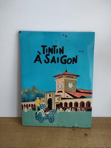 Tableau bois laqué les - -,