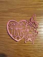 Coeur papillon découpé