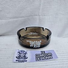 Cendrier publicitaire Café Spécaf Express en Verre fumé noir - TBE - Bistrot BAR