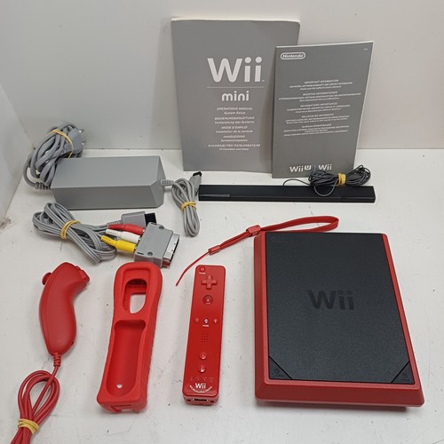 Nintendo wii mini red tested - wii,