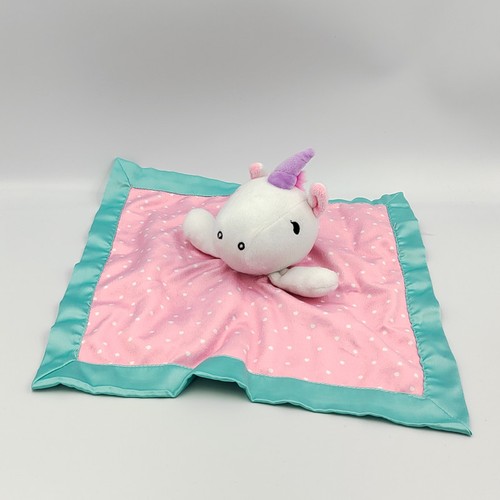 Doudou plat licorne rose - , bleu