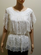 Womens Peplum Lace Top layered