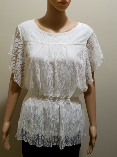 Womens peplum lace top - womens,