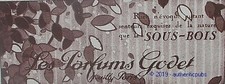 PUBLICITE GODET PARFUM LE SOUS BOIS FEUILLES DE 1922 FRENCH AD ADVERT PUB RARE