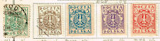 Poland WW1 Coat of Arm Eagle classic stamps 1919 MLH/U