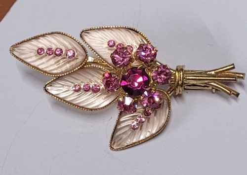 Bijou broche vintage fleur - bijou,