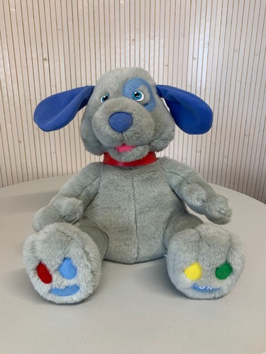 Peluche chien gris bleu - chien, et