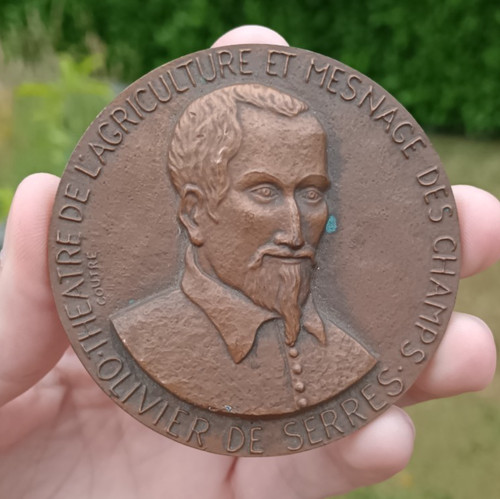 Rare médaille bronze olivier - médaille,
