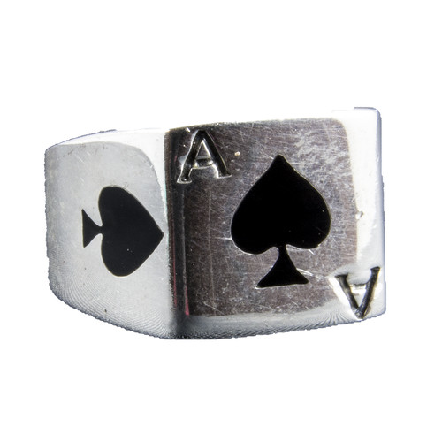 Bague poker ace spades - of,