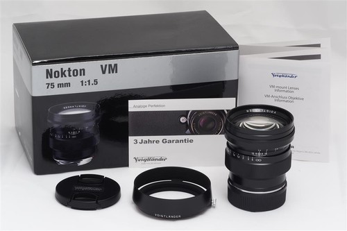 Voigtländer nokton 75mm - voigtländer,