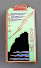 Insigne 4° TD Indochine TIEU DOAN Vietnam 1950 Gendarmerie ORIGINAL BADGE