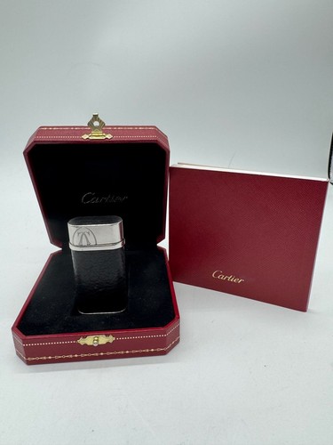Briquet cartier godron cuir - c2,