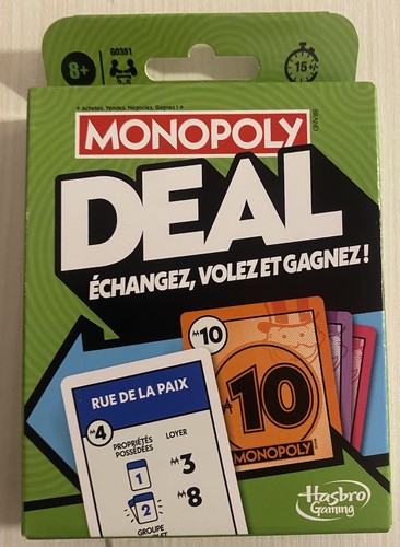 Monopoly deal jeu cartes - deal,