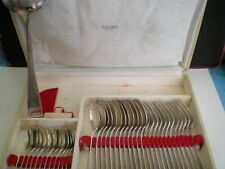 TRES BELLE ménagère métal argenté DE 37 PIECES COFFRET D'ORIGINE POINCONS DE84Gr