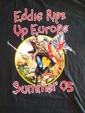 Iron Maiden-T-shirt  "Eddie Rips Up Europe Summer 05"