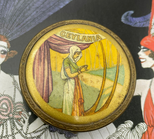 Poudrier minaudière art deco - poudrier,