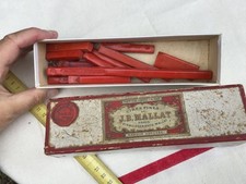 Ancienne boite de cire à cacheter MALLAT boîte entamée