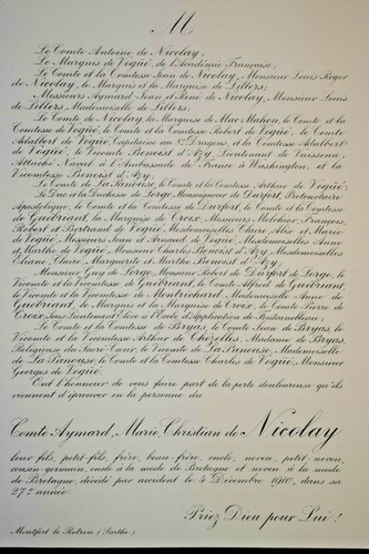Comte nicolay marquis de - comte,