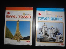 NEUF LOT DE 2 PUZZLES 3D TOUR