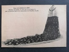 cpa SENS (Yonne) Cathédrale MANTEAU ROYAL Charles X Cérémonie French ROYAL CAPE