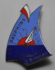 Ski et montagne -  VIEUX BOUCAU les dauphins émail ancien