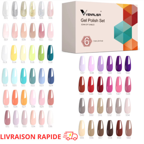 Lot vernis semi permanent - vernis, semi-permanent