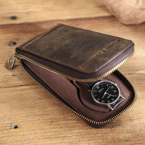 Boîte montre cuir - cuir, vache