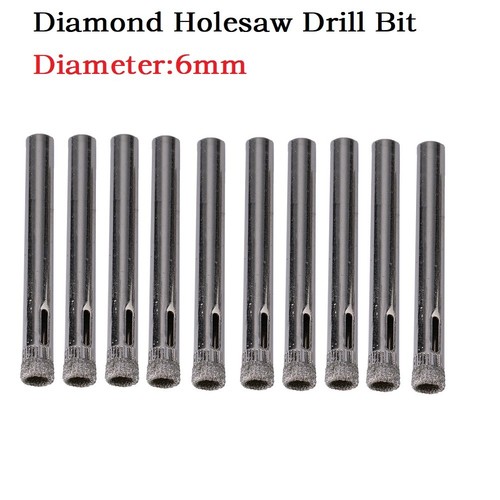 10pcs 6mm diamant - 6mm, foret