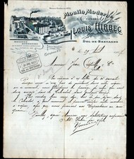 DOL-de-BRETAGNE (35) MOULIN à FARINE / MOUTURE HONGROISE "Louis HIRBEC" en 1907