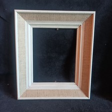 Petit cadre blanc laqué et