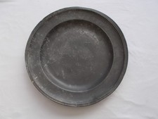 PLAT ETAIN CONFRERIE SAINT ST SEBASTIEN LENS 1803 ARCHER ARC ANTIQUE PEWTER TIN